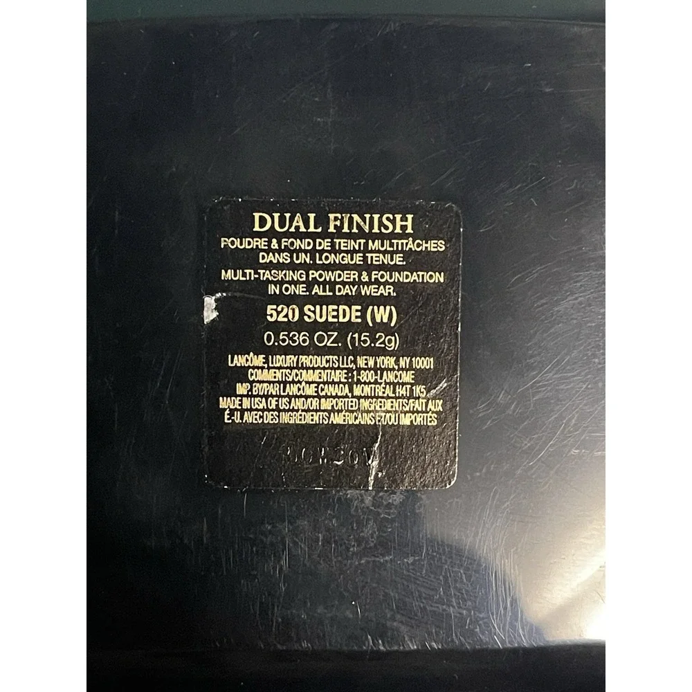 LANCOME ~ DUAL FINISH POWDER MAKEUP ~ # 520 SUEDE (W) ~ 0.536 OZ‎